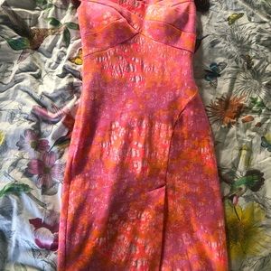 Off the shoulder Nicole Miller dress!